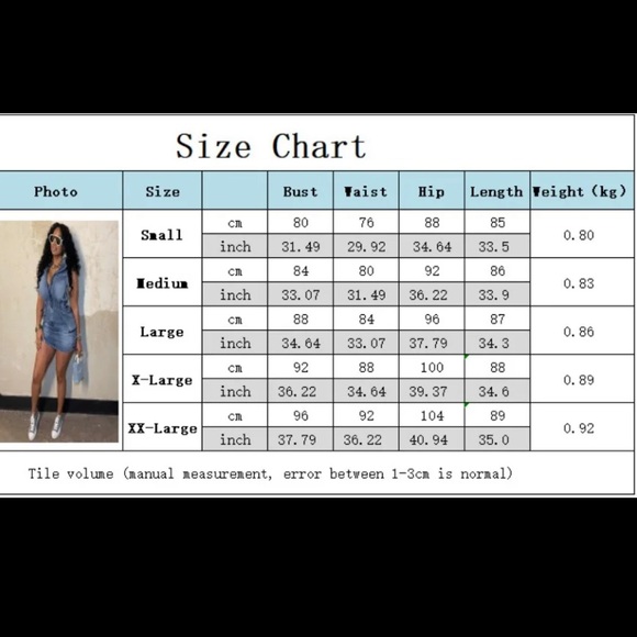 🎉Get ready to rock this zip front sleeveless patch pockets bodycon denim dress - Picture 4 of 5